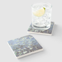 Van Gogh Almond Blossoms Steel Blue