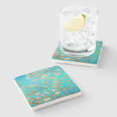 Van Gogh Almond Blossoms Steinuntersetzer (Seitenansicht)
