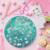 Van Gogh Almond Blossoms Türkis Pappteller (Party)