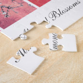 Van Gogh Almond blüht dunkelrosa Peach Gradient Puzzle (Seite)