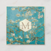 Van Gogh-Almond-Blüten Quadratische Visitenkarte (Vorderseite)