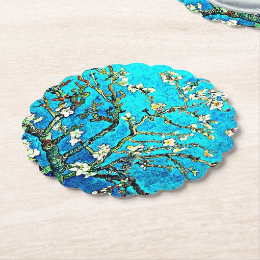 Van Gogh - Almond-Blüten Untersetzer (angewinkelt)