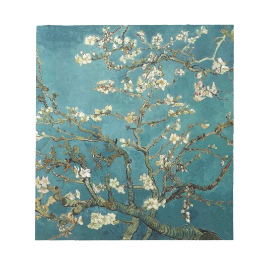 Van Gogh Almond Branches in Bloom Notizblock (Vorderseite)