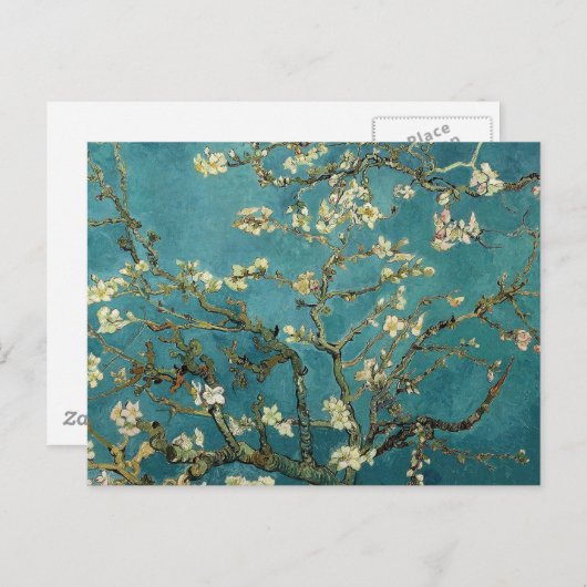 Van Gogh Almond Branches in Bloom Postkarte (Vorne/Hinten)
