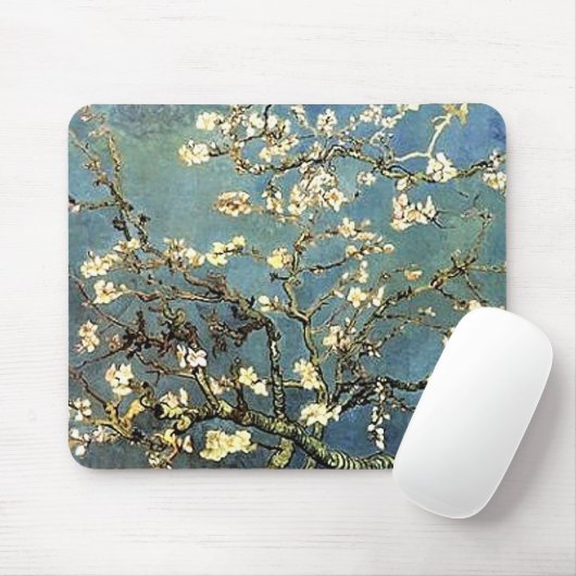 Van Gogh Almond Tree Blossoms Mousepad (Mit Mouse)
