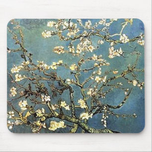 Van Gogh Almond Tree Blossoms Mousepad