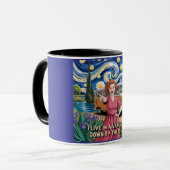 Van Gogh am Fluss - Artistic Boho , Funny Tasse (Vorderseite Links)