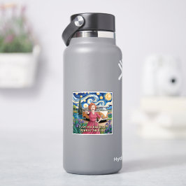 Van Gogh am Fluss - Artistic Boho Van Life Des Aufkleber