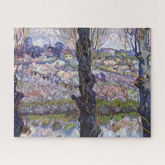 Van Gogh Ansicht von Arles Blühende Obstgärten Dru Puzzle (Horizontal)