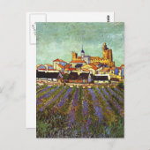 Van Gogh - Ansicht von Saintes-Maries Postkarte (Vorne/Hinten)