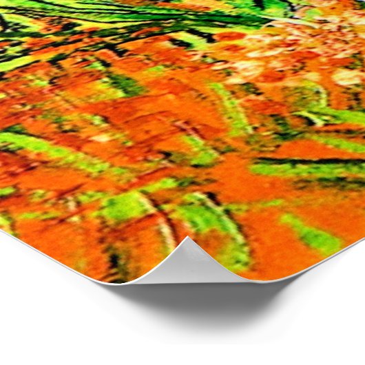 Van Gogh - Arles-Ansicht mit Iren Poster (Ecke)