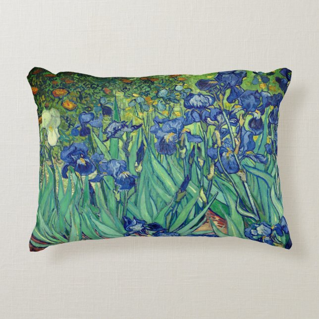 Van Gogh Art Irises Dekokissen (Vorderseite)