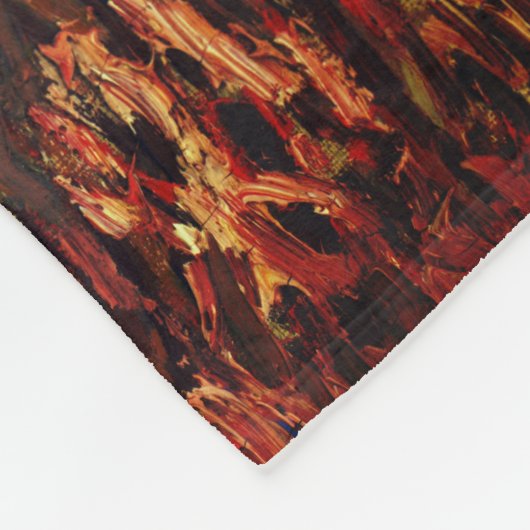 Van Gogh Art Irises Fleecedecke (Ecke)