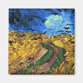 Van Gogh art: Wheatfield mit Crows Magnet (Vorne)