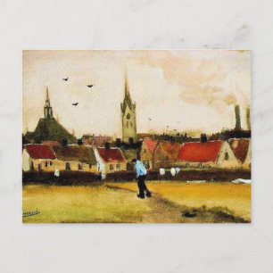 Van Gogh - Aussicht auf Den Haag mit der Neuen Kir Postkarte