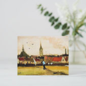 Van Gogh - Aussicht auf Den Haag mit der Neuen Kir Postkarte (Stehend Vorderseite)