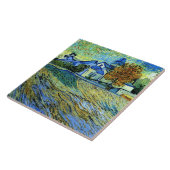 Van Gogh - Aussicht auf die Kirche St. Paul, Fliese (Seite)