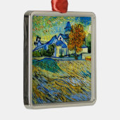 Van Gogh - Aussicht auf die Kirche von Saint Paul Ornament Aus Metall (Rechts)