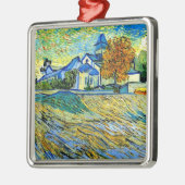 Van Gogh - Aussicht auf die Kirche von Saint Paul Ornament Aus Metall (Links)