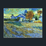 Van Gogh - Aussicht auf die Kirche von Saint Paul  Postkarte<br><div class="desc">Vincent Van Gogh Postcard</div>