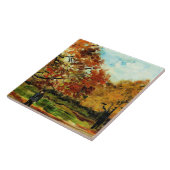 Van Gogh - Aussicht auf einen Park in Paris Fliese (Seite)