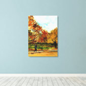 Van Gogh - Aussicht auf einen Park in Paris Leinwanddruck (Insitu (Holzboden))
