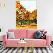 Van Gogh - Aussicht auf einen Park in Paris Leinwanddruck (Insitu (Wohnzimmer))