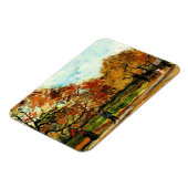 Van Gogh - Aussicht auf einen Park in Paris Magnet (Linke Seite)