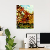 Van Gogh - Aussicht auf einen Park in Paris Poster (Heimbüro)