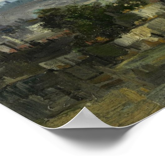 Van Gogh - Aussicht auf Paris Poster (Ecke)