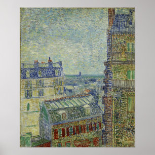 Van Gogh - Aussicht von Theos Wohnung Poster