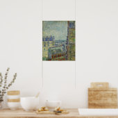 Van Gogh - Aussicht von Theos Wohnung Poster (Küche)