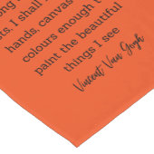 Van Gogh Autumn Quote Decor For Home Kurzer Tischläufer (Ecke)