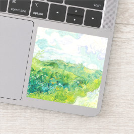 Van Gogh. Auvers für grüne Weizenfelder. Impressio Aufkleber