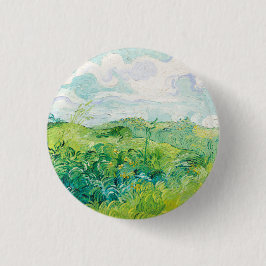 Van Gogh. Auvers für grüne Weizenfelder. Impressio Button