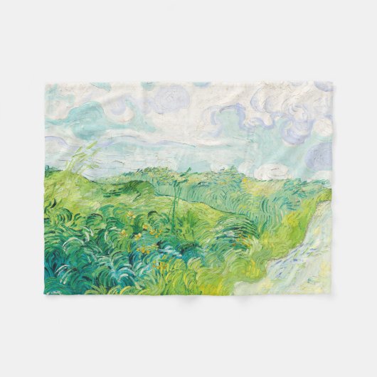 Van Gogh. Auvers für grüne Weizenfelder. Impressio Fleecedecke (Vorderseite (Horizontal))