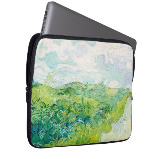 Van Gogh. Auvers für grüne Weizenfelder. Impressio Laptopschutzhülle (Vorne Rechts)