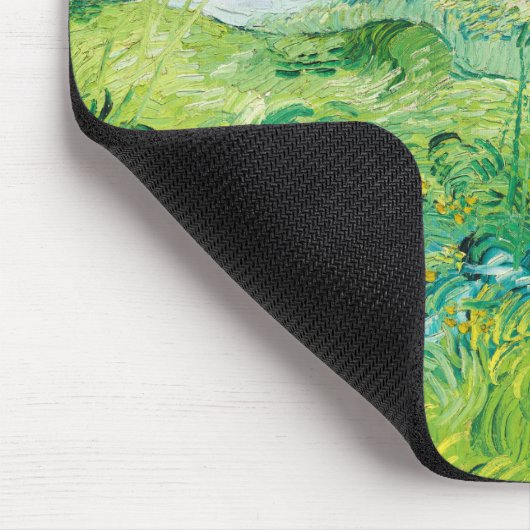 Van Gogh. Auvers für grüne Weizenfelder. Impressio Mousepad (Ecke)