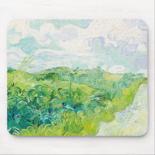 Van Gogh. Auvers für grüne Weizenfelder. Impressio Mousepad