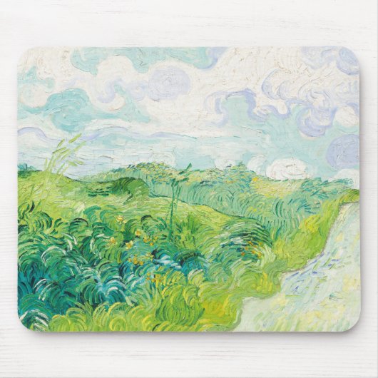 Van Gogh. Auvers für grüne Weizenfelder. Impressio Mousepad (Vorne)