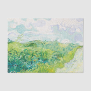 Van Gogh. Auvers für grüne Weizenfelder. Impressio Seidenpapier