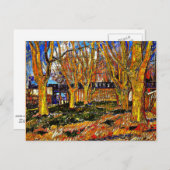 Van Gogh - Avenue of Flugzeug Trees Postkarte (Vorne/Hinten)