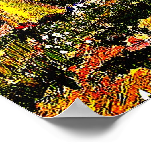 Van Gogh - Avenue of Plane Trees Poster (Ecke)