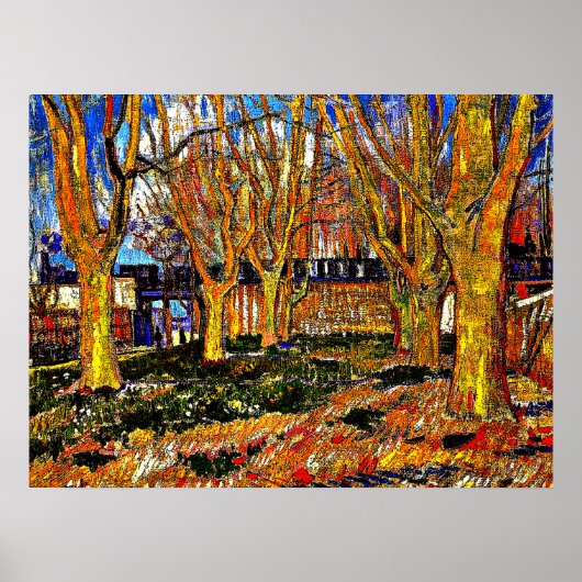 Van Gogh - Avenue of Plane Trees Poster (Vorne)
