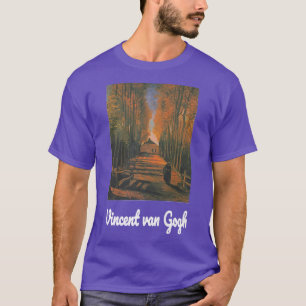 Van Gogh Avenue Poplars im Herbst Retro Vintag T-Shirt