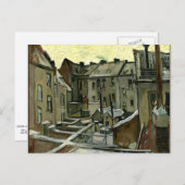 Van Gogh - Backyards in Antwerpen Postkarte (Vorne/Hinten)
