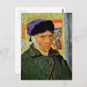 van Gogh Bandaged Ear Postcard Postkarte (Vorne/Hinten)