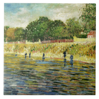 Van Gogh Banks of the Seine (F293) Kunsthandwerk Fliese
