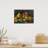 Van Gogh Basket of Apples and Two Pumpkins Poster (Küche)