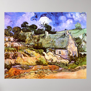 Van Gogh: Bauer Hütte in Cordeville Poster